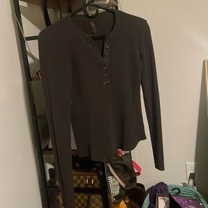 Skims L  long sleeve waffle